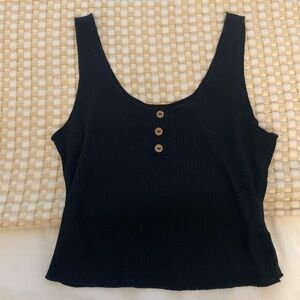 Black tank top